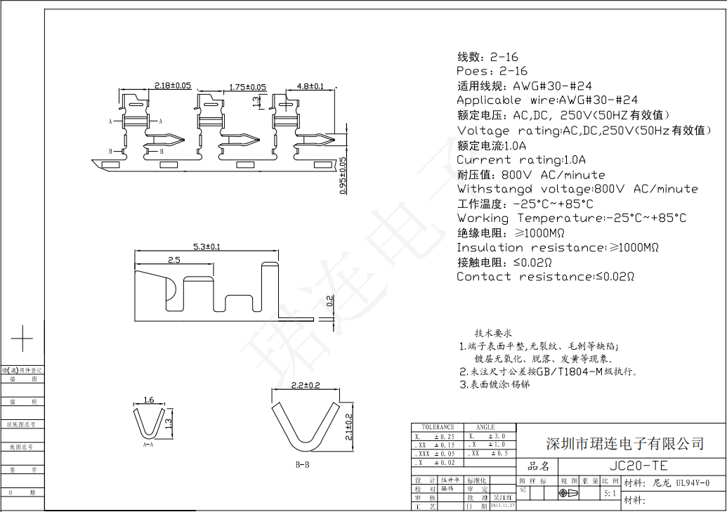 間距2.0-JC20彎針